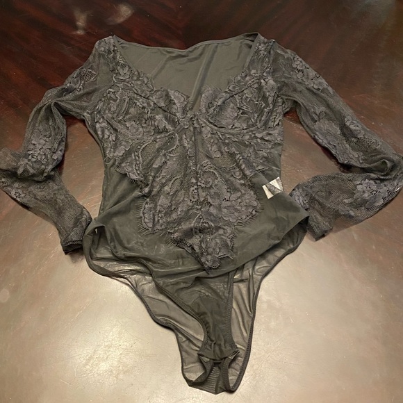 Other - NWOT black lace bodysuit